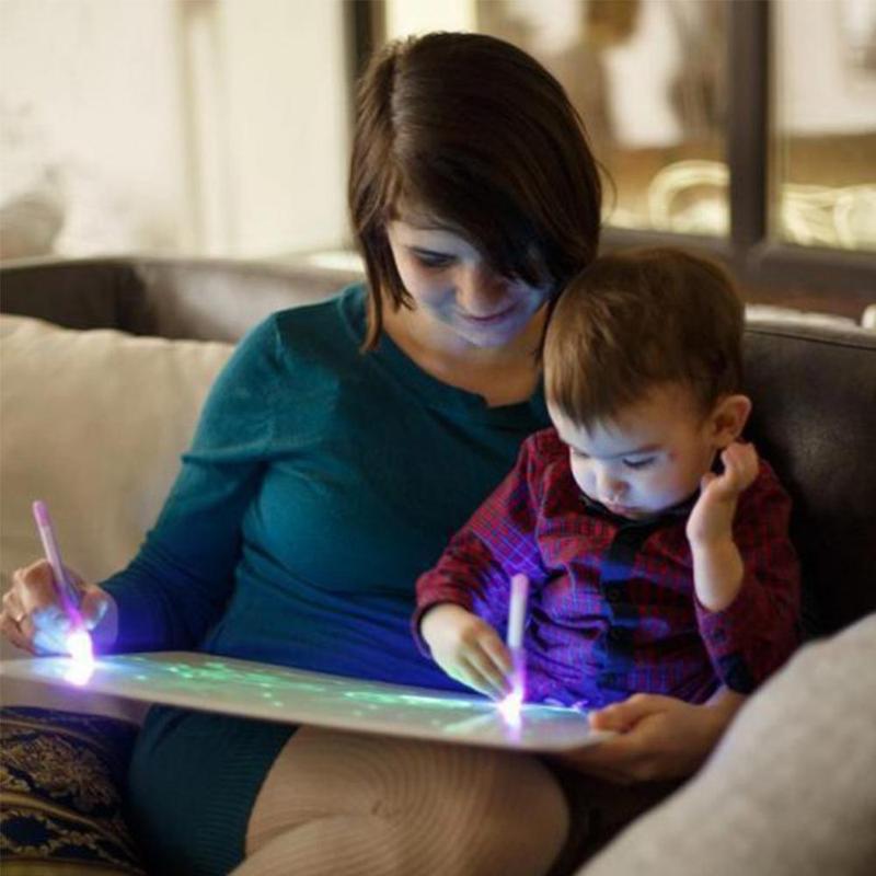 Led Drawing Copy Board Kids Toy, 3d Luminous Drawing Board